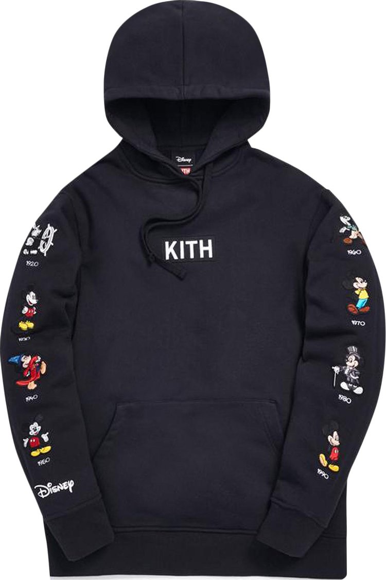 Kith x Disney Mickey Sleeve Patches Hoodie 'Black'