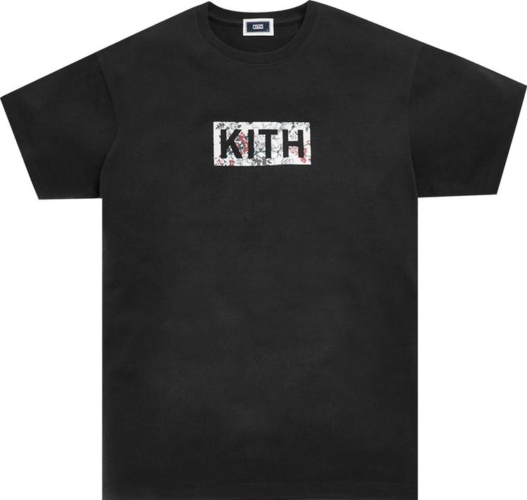 Kith Floral Classic Logo T-Shirt 'Black'