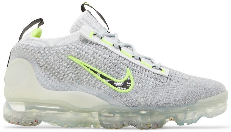 Nike Air VaporMax 2021 Flyknit GS Wolf Grey Volt