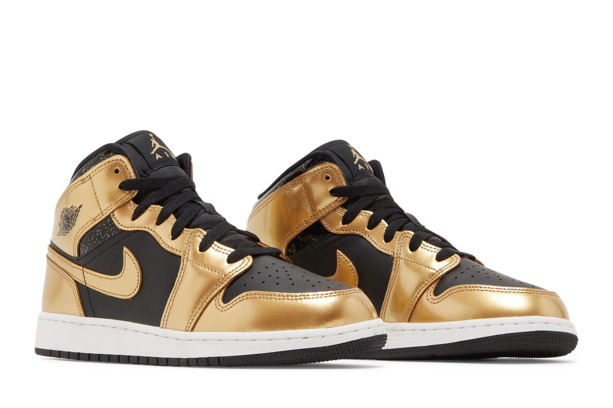 その他 GOLDLIGHTAN SILVER&BLACK Buy Air Jordan 1 Mid SE GS 'Metallic Gold Black' - DR6967