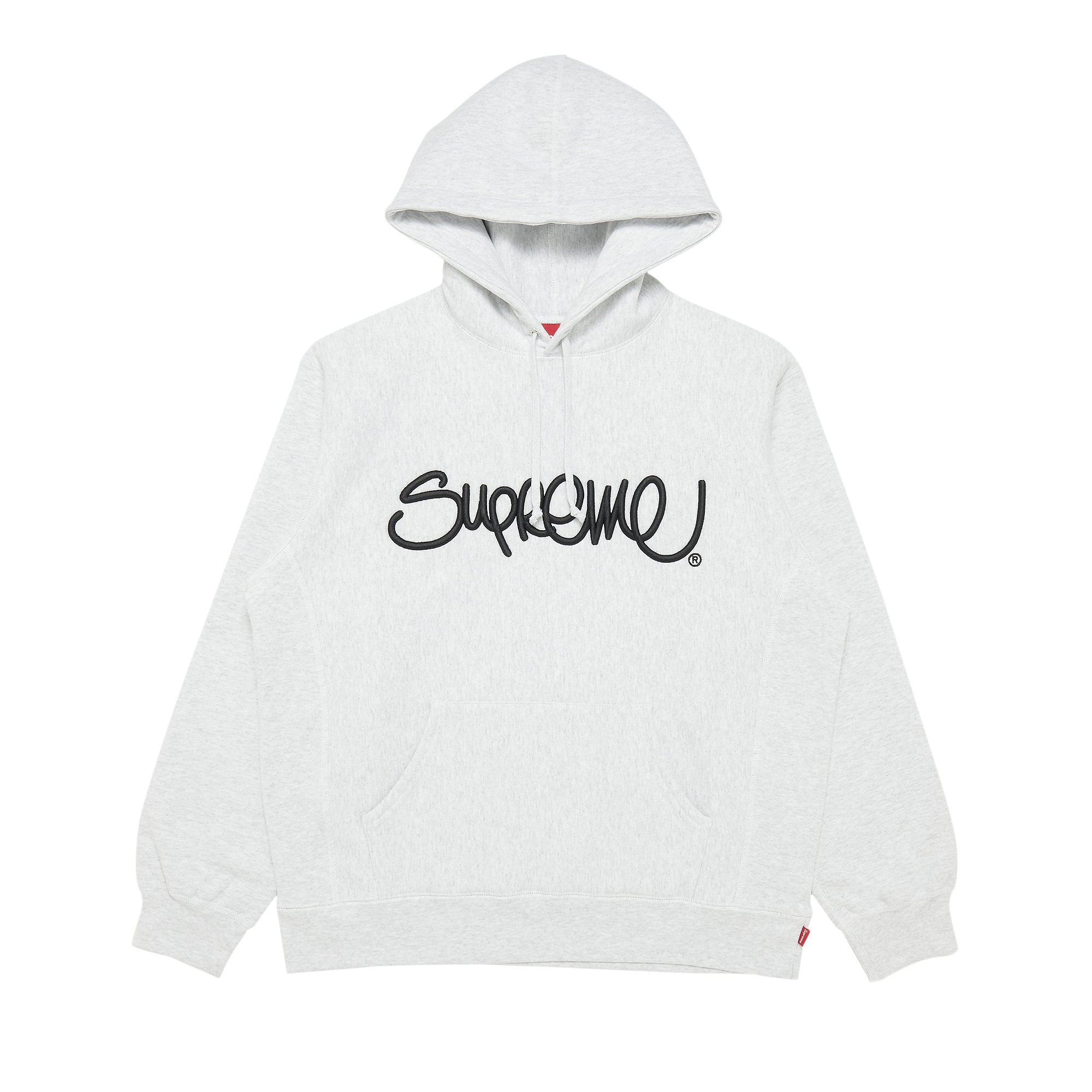 Supreme Raised Script Hooded Sweatshirt Black Men's - FW23 - US