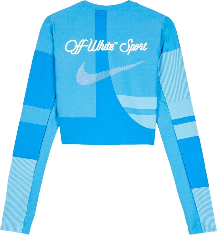 Off White x Nike Womens NRG As Easy Run Top Photo Blue