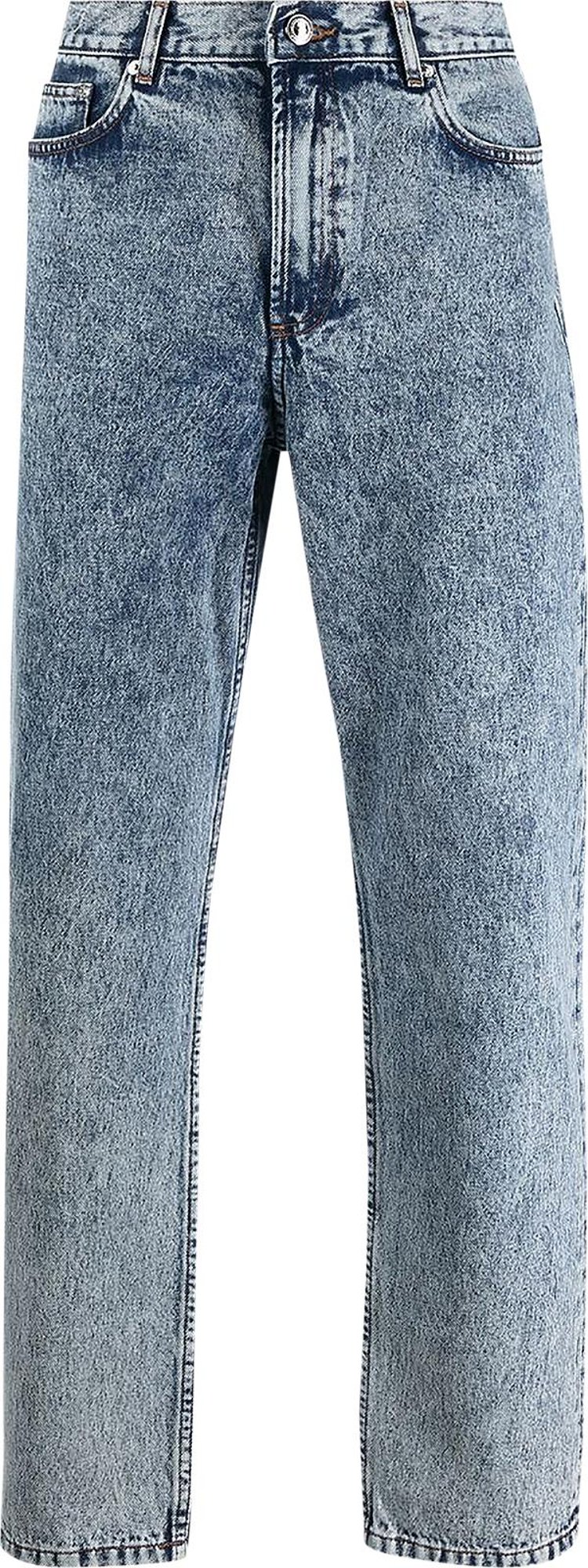 A.P.C. Acid Wash Tapered Jeans 'Blue'