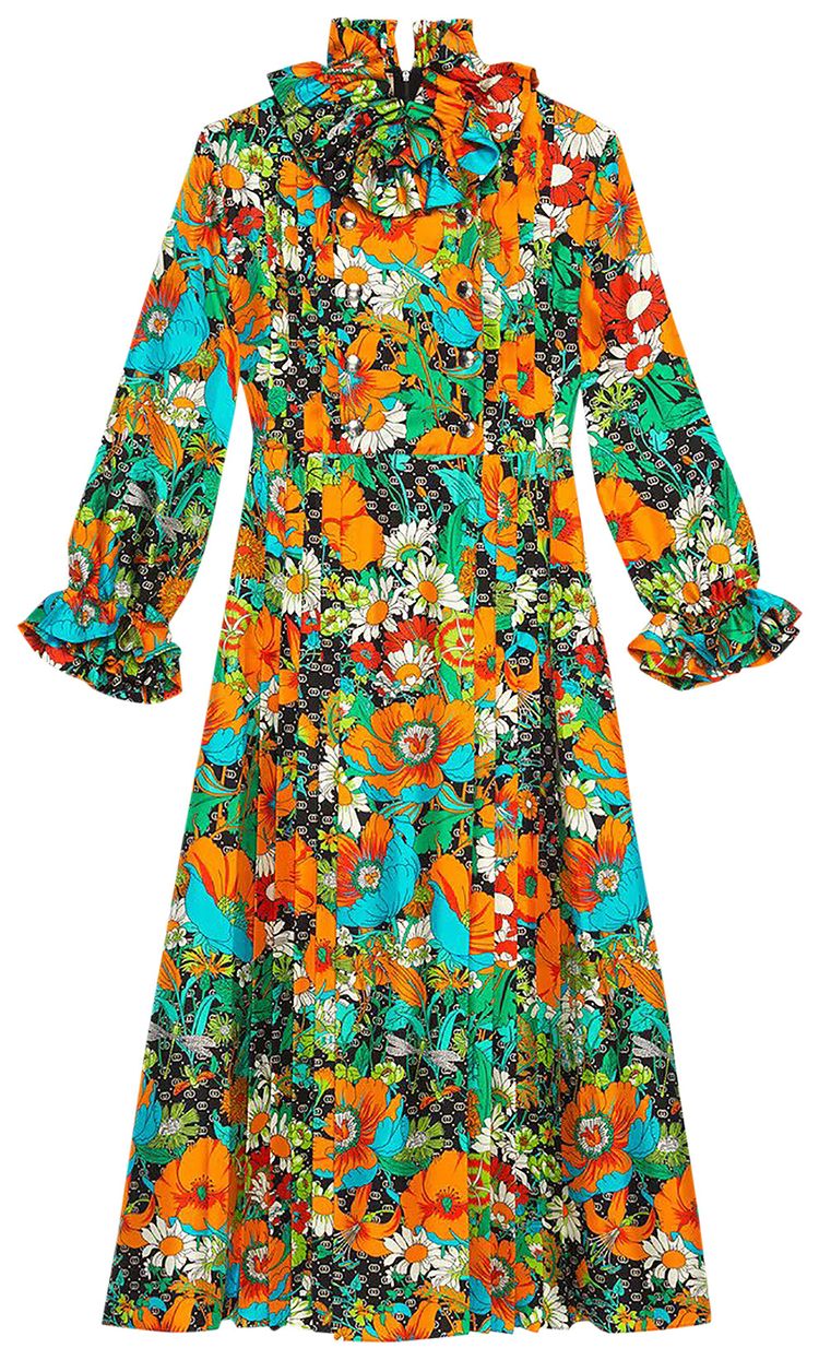 Gucci x The North Face Dress BlackOrangeSilk