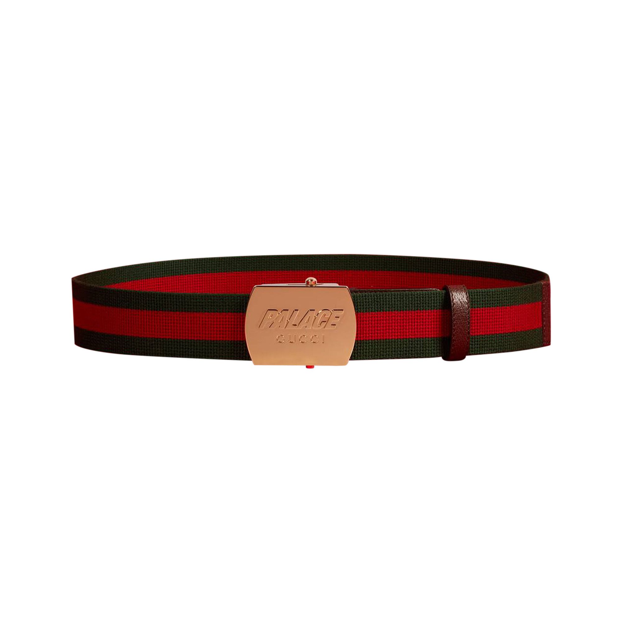 Buy Gucci x Palace Web Skater Belt 'Green/Red' - 723155 HH4AX 8742