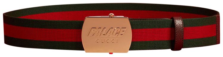 Gucci x Palace Web Skater Belt GreenRed