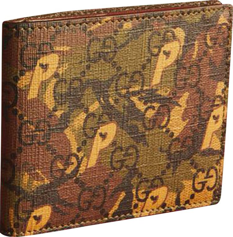 Gucci x Palace GG-P Supreme Bi-Fold Wallet 'Camouflage' | GOAT