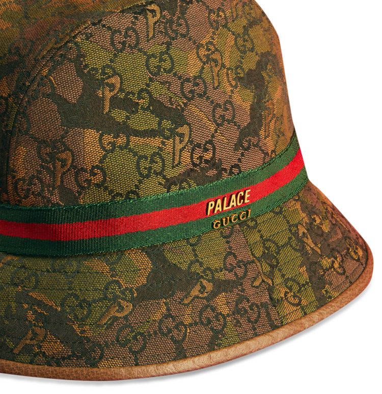 Gucci x Palace GG P Canvas Fedora With Web And Logo Detail Camouflage