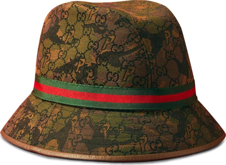 Gucci x Palace GG-P Canvas Fedora With Web And Logo Detail 'Camouflage'