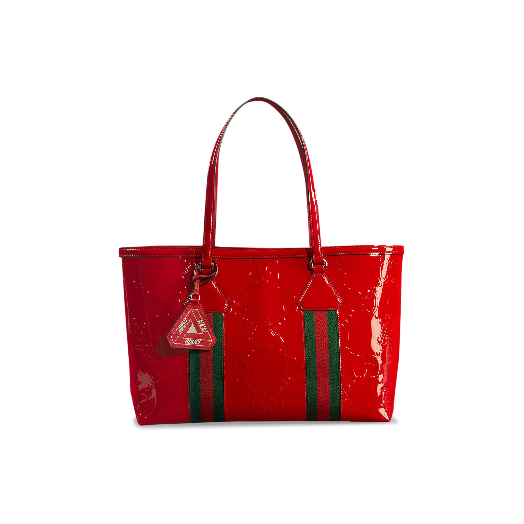 Buy Gucci x Palace Embossed GG Jumbo Patent Leather Tote Bag 'Dark 