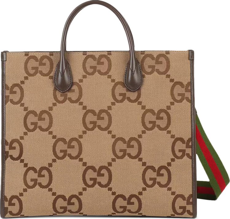 Gucci x Palace GG Jumbo Canvas Tote Bag With Web Details 'Beige' | GOAT