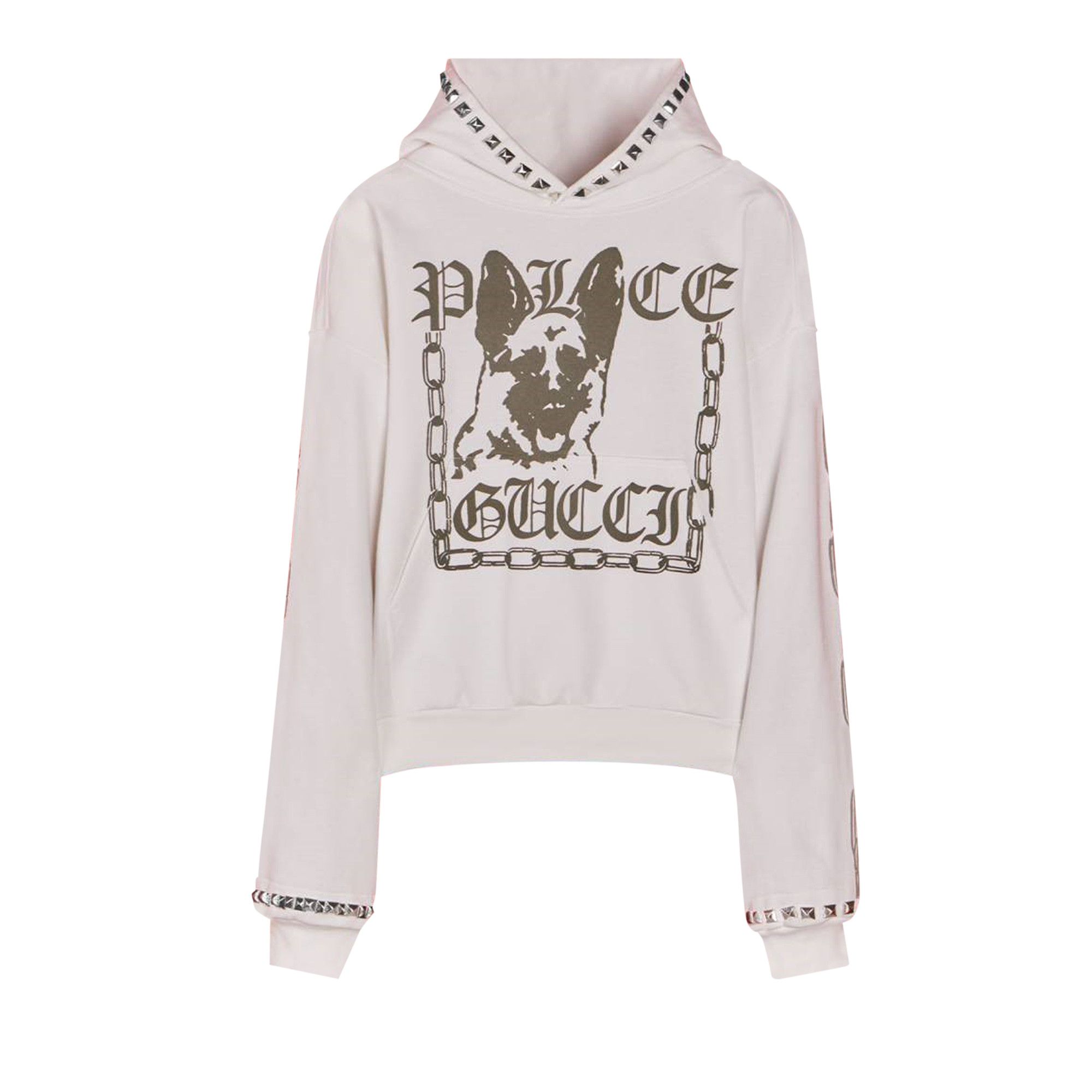 Gucci x Palace Printed Cotton Jersey Sweatshirt With Studs 'Off 