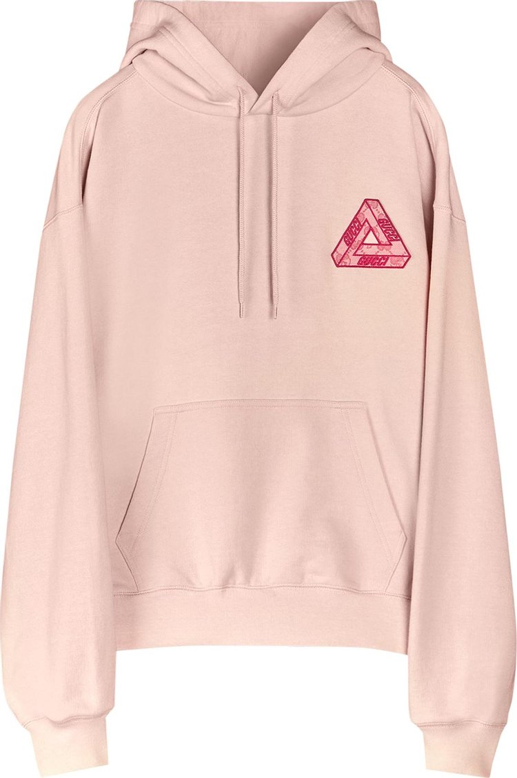 Gucci x Palace Hoodie With Triferg GG Patch 'Parfait Pink'