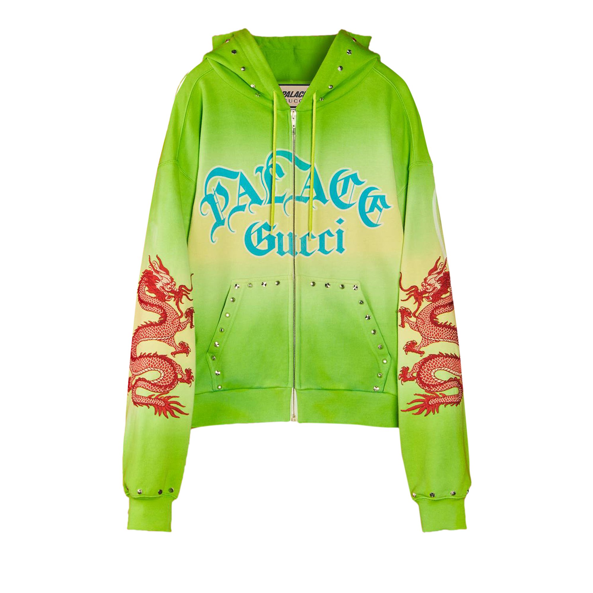 Buy Gucci x Palace Studded And Embroidered Tie-Dye Sweatshirt