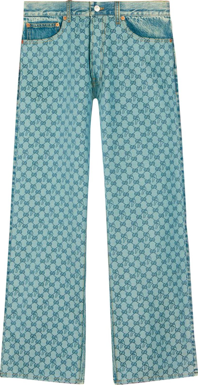 Buy Gucci x GG-P Pattern Jeans 'Light Blue' - 723927 XDCAQ 4792 | GOAT