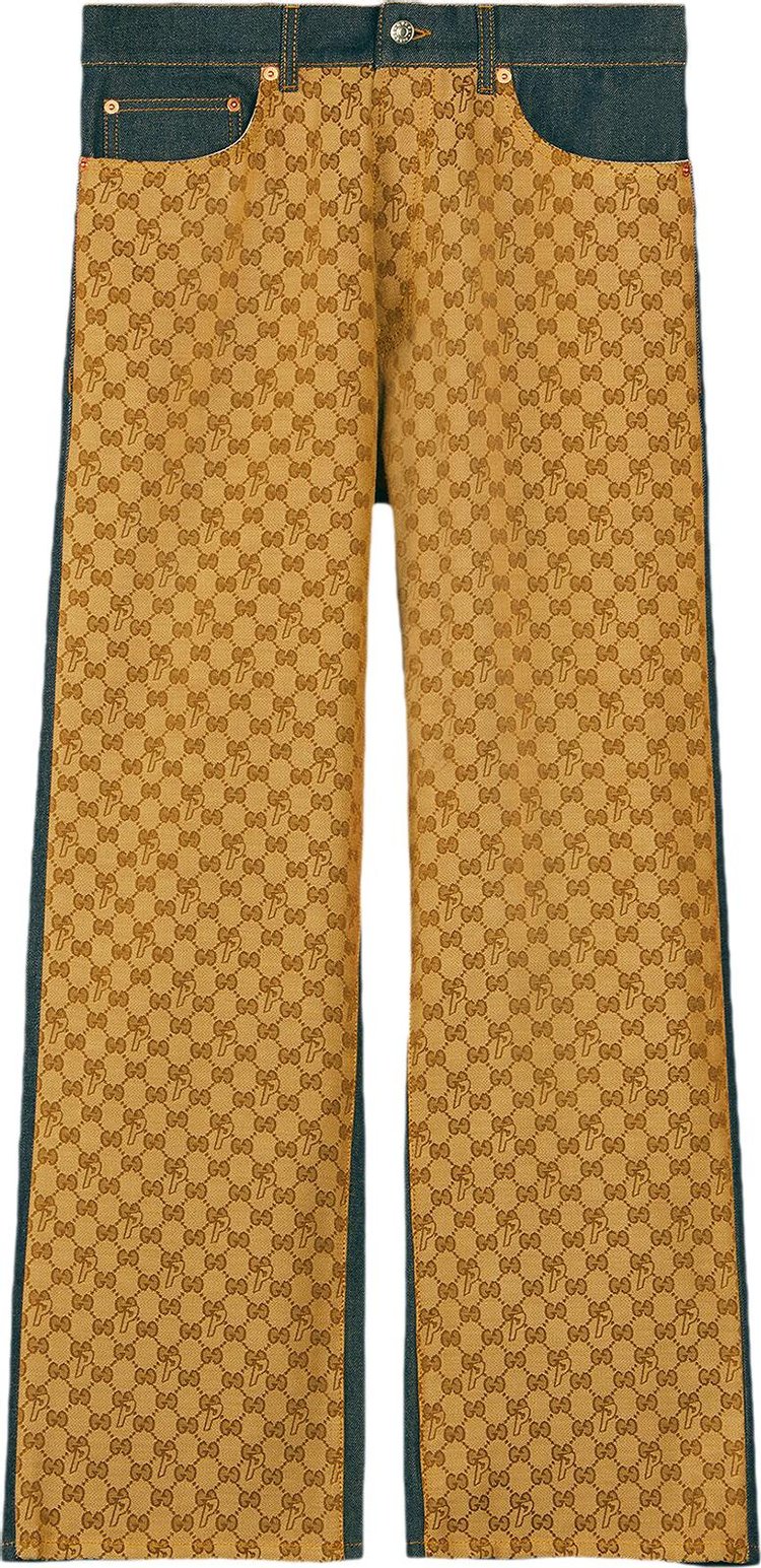 Gucci x Palace GG-P Pattern Baggy Jeans 'Dark Blue'