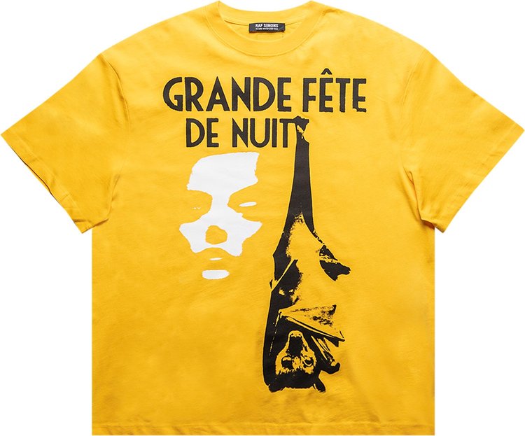 Raf Simons Grand Fete De Nuit Oversized T-Shirt 'Yellow'