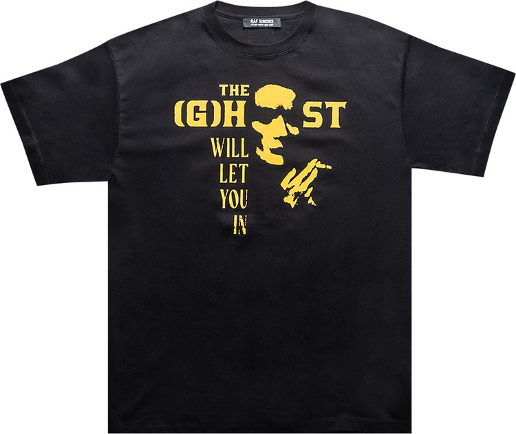 Raf Simons Ghost Print Big Fit T-Shirt 'Black'