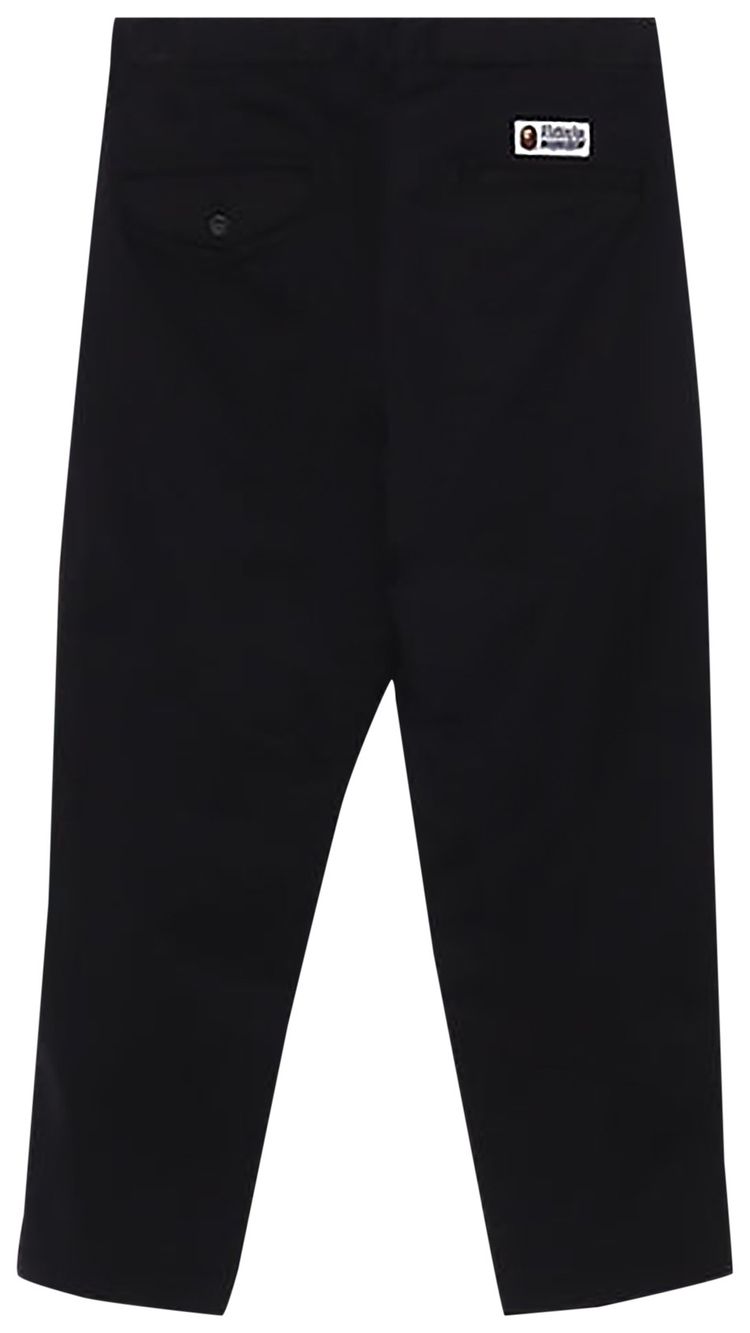 BAPE One Point Relaxed Fit Chino Pants Black