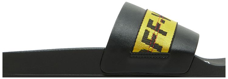 Off White Industrial Sliders Black Yellow
