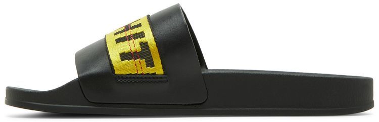 Off White Industrial Sliders Black Yellow