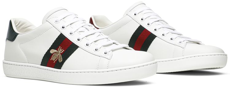 Gucci Wmns Ace Low Bee Embroidered