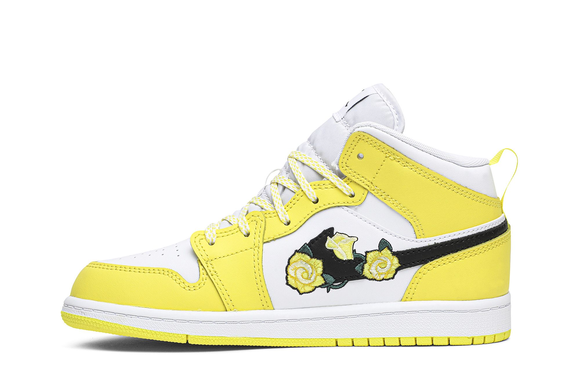 Buy Air Jordan 1 Mid SE PS Rose Patch Dynamic Yellow AV5173 700 GOAT CA