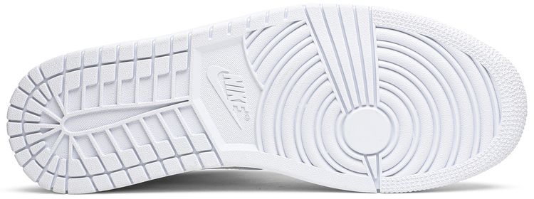 Wmns Air Jordan 1 Mid Triple White Patent