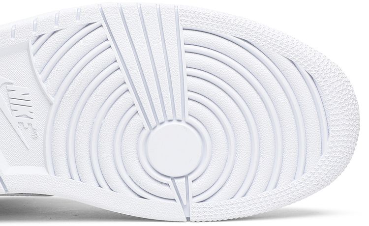 Wmns Air Jordan 1 Mid Triple White Patent