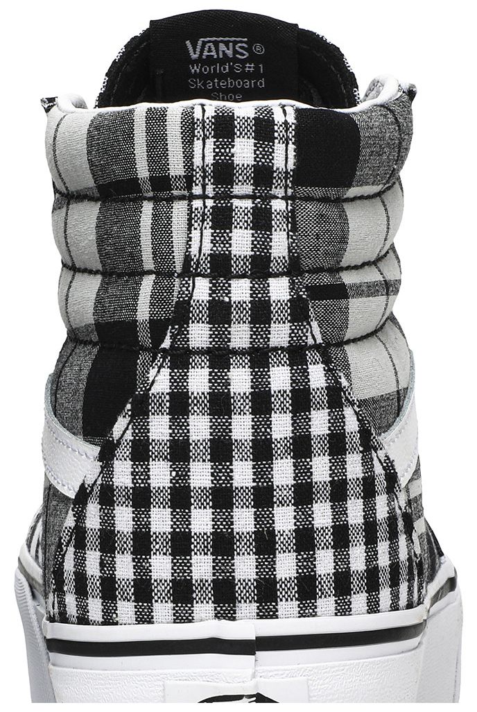 Vans Sk8 Hi Platform Plaid Checkerboard