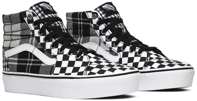 Vans Sk8 Hi Platform Plaid Checkerboard