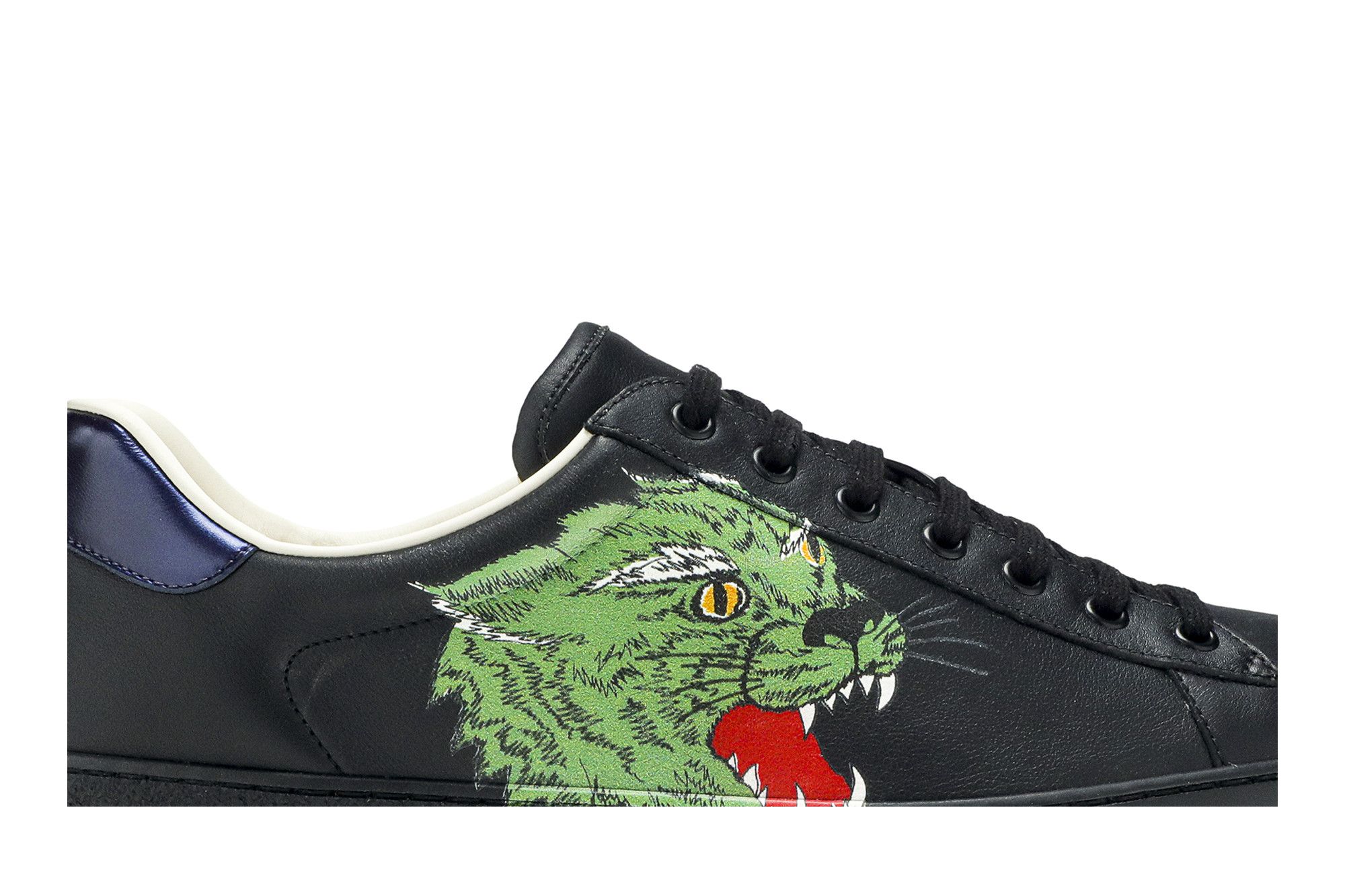 Buy Gucci Ace Low Green Panther Black 548669 A38V0 1163 GOAT