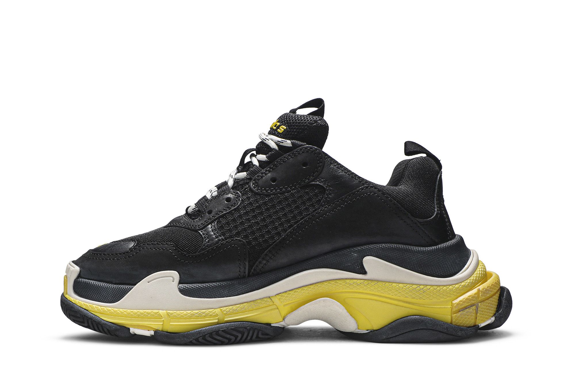 Buy Balenciaga Triple S Sneaker Black Yellow 534162 W09OG 1087 GOAT CA
