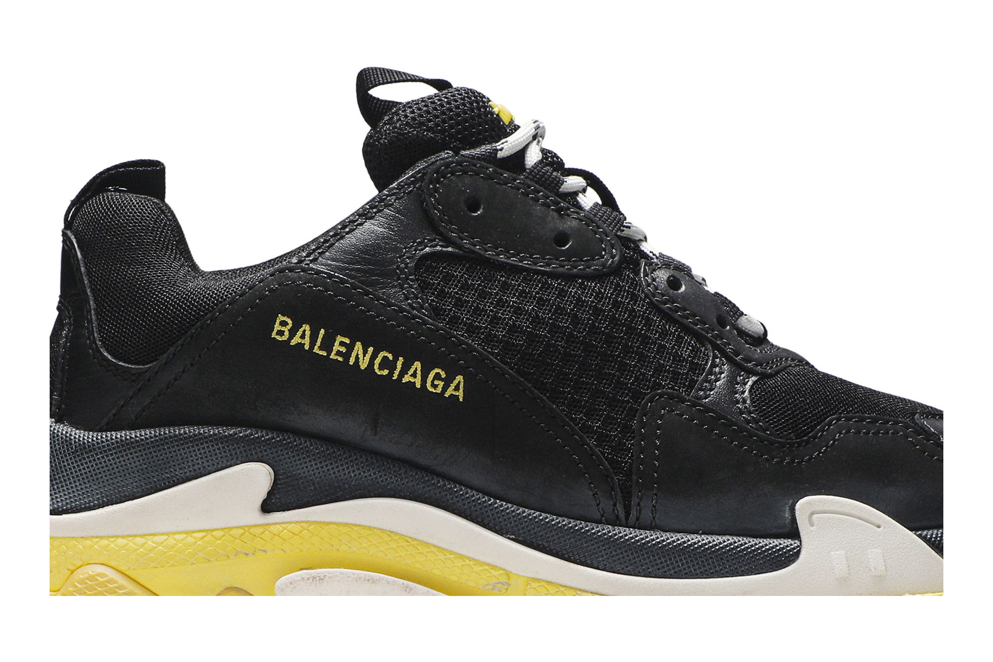 Black and yellow balenciaga triple s shop