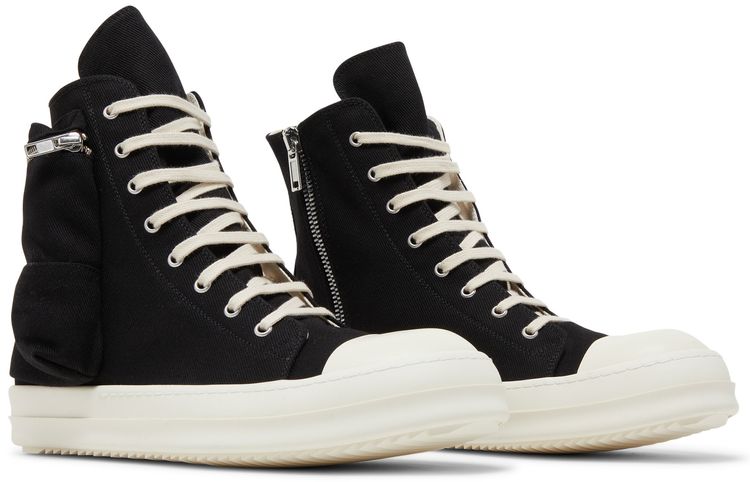 Rick Owens DRKSHDW Strobe Cotton Denim Cargo High Black Milk