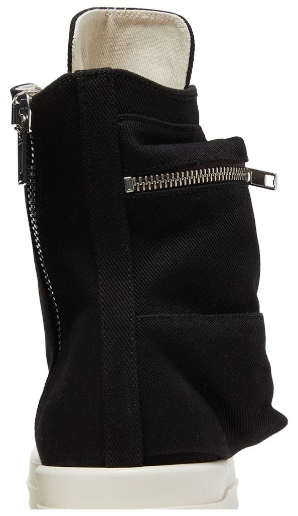 Rick Owens DRKSHDW Strobe Cotton Denim Cargo High Black Milk