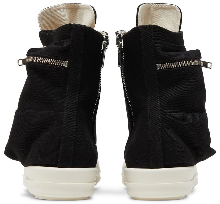 Rick Owens DRKSHDW Strobe Cotton Denim Cargo High Black Milk