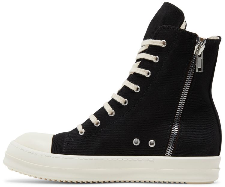 Rick Owens DRKSHDW Strobe Cotton Denim Cargo High Black Milk