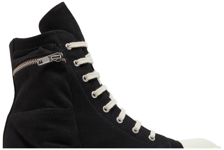 Rick Owens DRKSHDW Strobe Cotton Denim Cargo High Black Milk