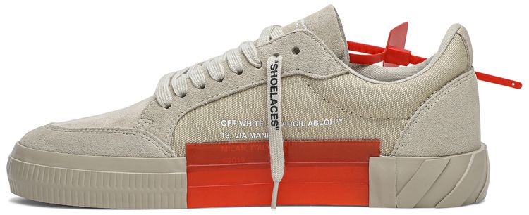 Off White Vulc Sneaker Beige