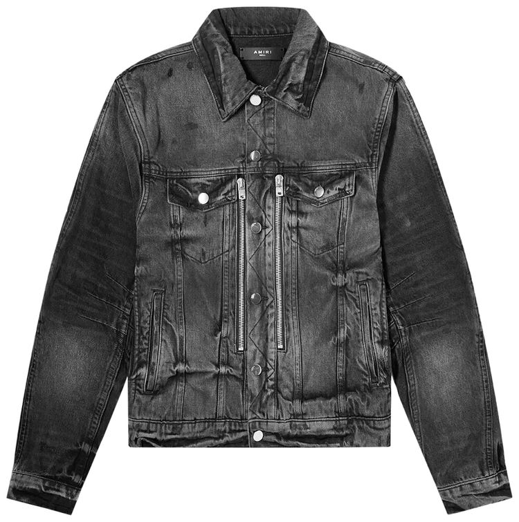 Amiri MX2 Trucker Jacket Light Crafted Indigo