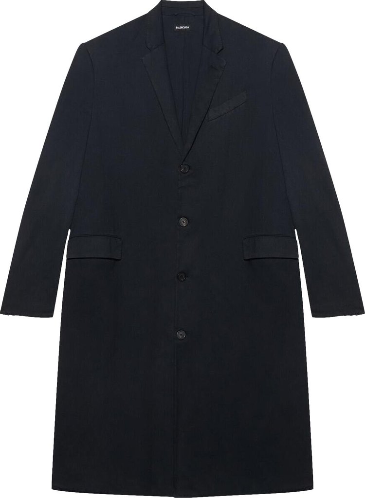 Balenciaga Worn Out Tailored Coat 'Black'