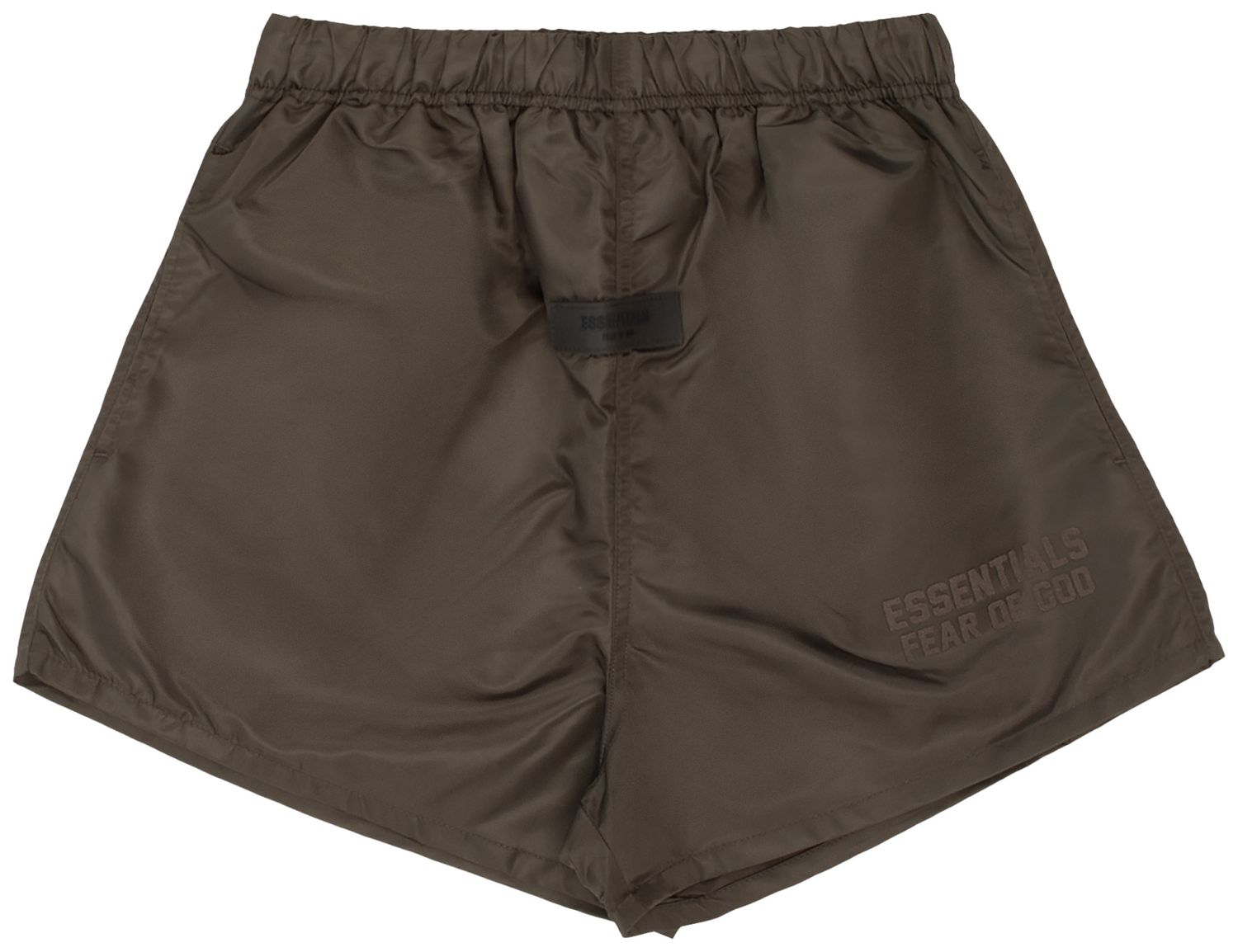 Buy Fear of God Essentials Running Shorts 'Off Black' 160SU222025F GOAT