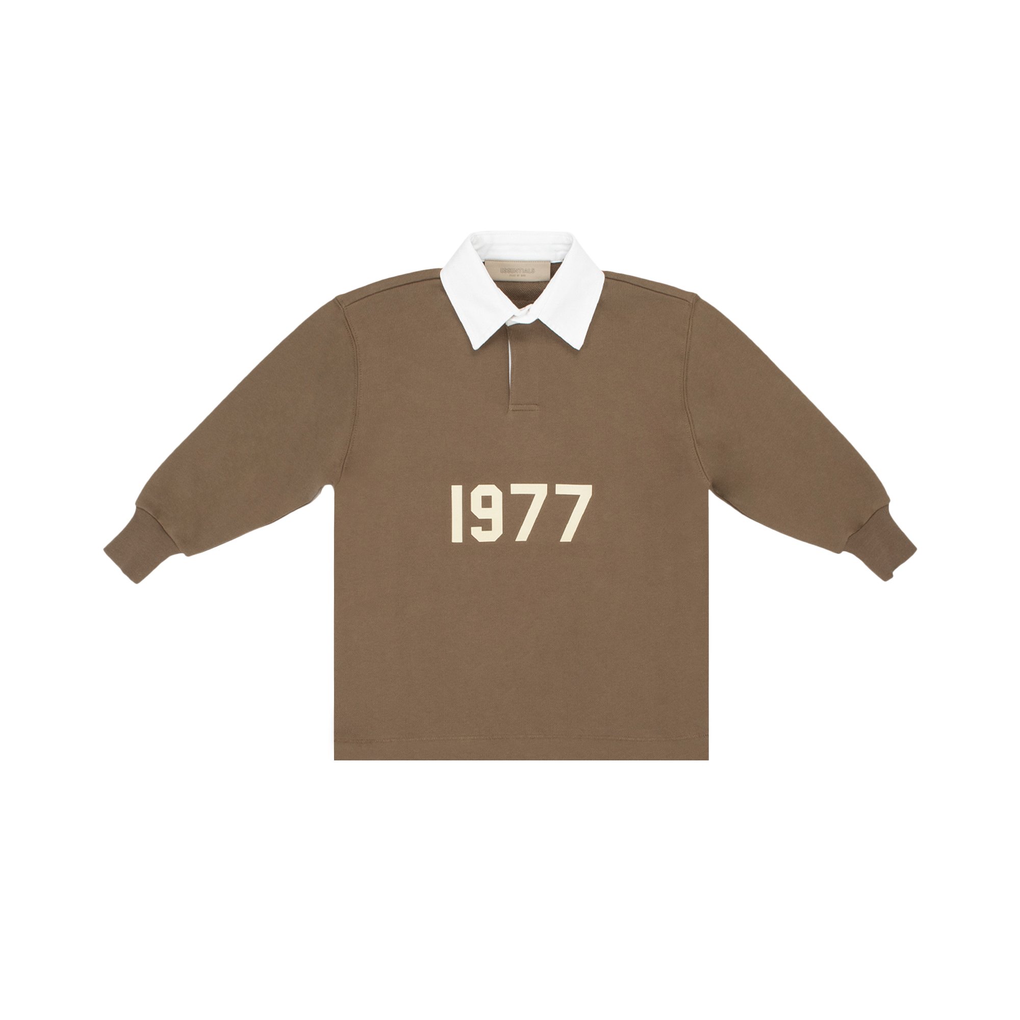 Fear of God Essentials Kids Henley Rugby 'Wood' | GOAT