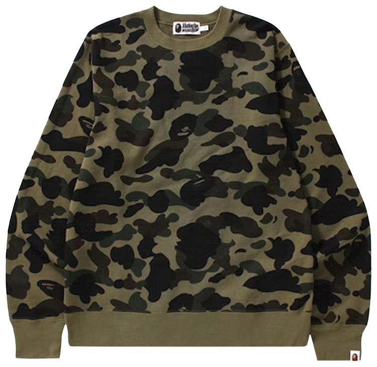 BAPE 1st Camo Crew Neck Green