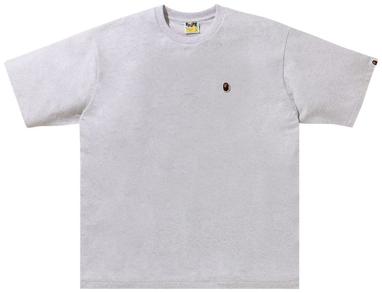 BAPE Ape Head One Point Tee Grey
