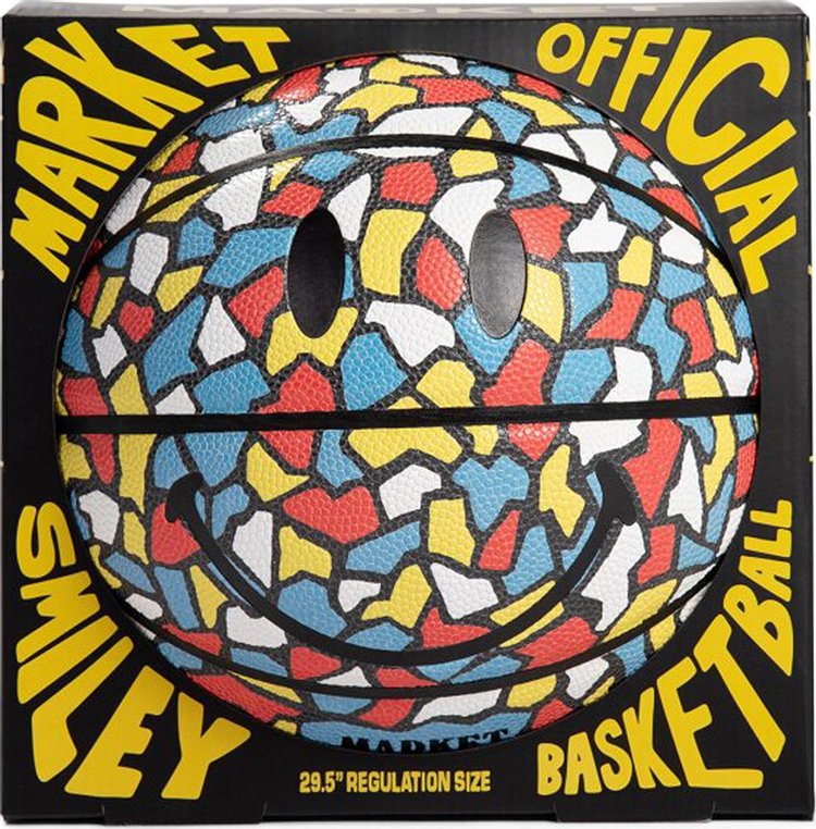 Market Smiley Mosaic Basketball Multicolor