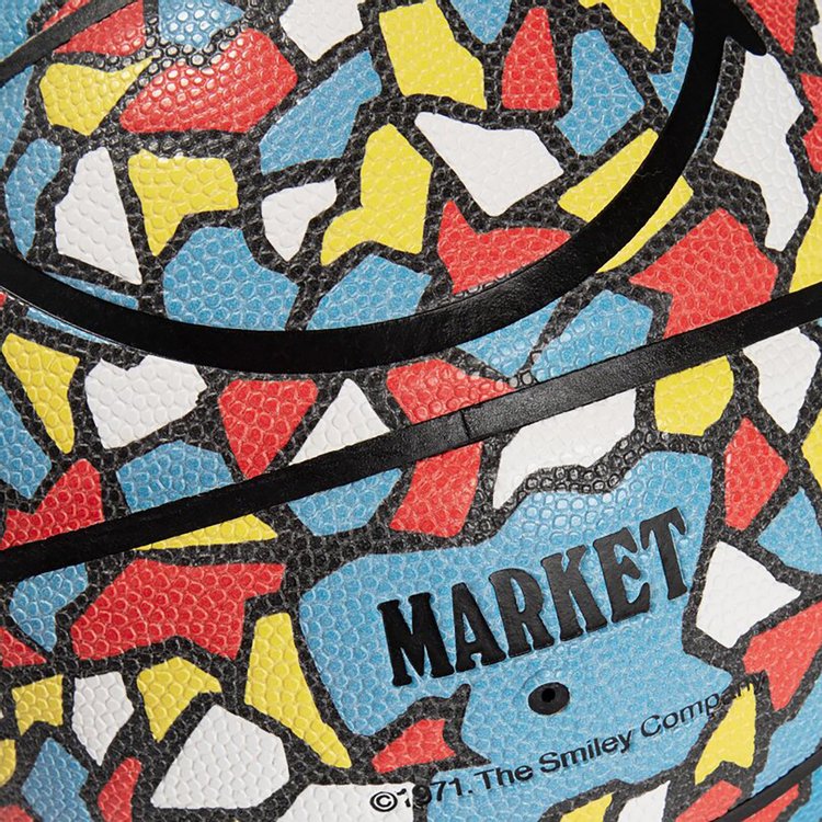 Market Smiley Mosaic Basketball Multicolor