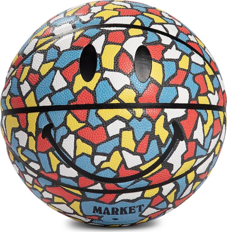 Market Smiley Mosaic Basketball Multicolor