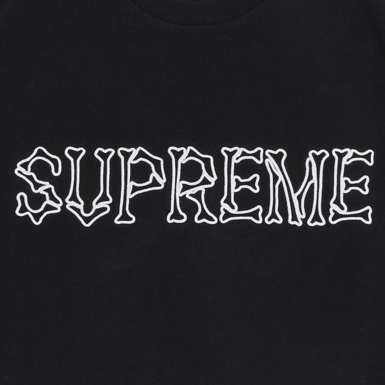 Supreme Bones Short Sleeve Top Black